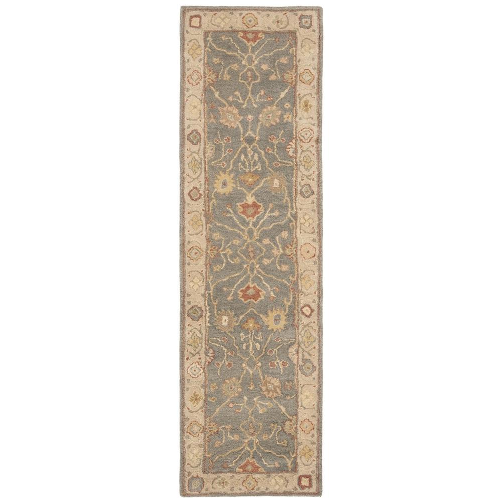 ANTIQUITY, BLUE / IVORY, 2'-3" X 12', Area Rug, AT314A-212. Picture 1