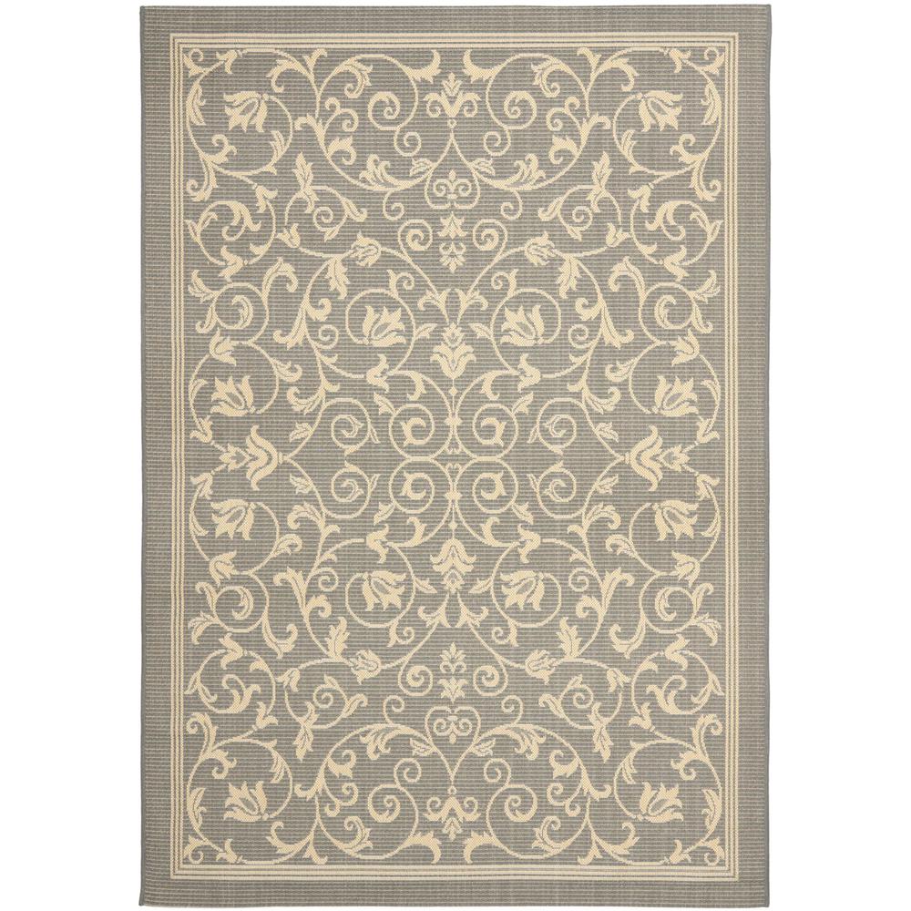 COURTYARD, GREY / NATURAL, 5'-3" X 7'-7", Area Rug, CY2098-3606-5. Picture 1