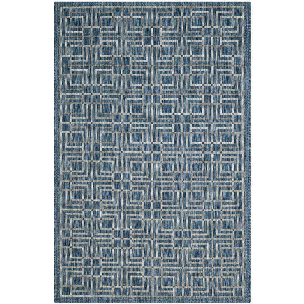 COURTYARD, NAVY / GREY, 9' X 12', Area Rug, CY8467-36821-9. Picture 1