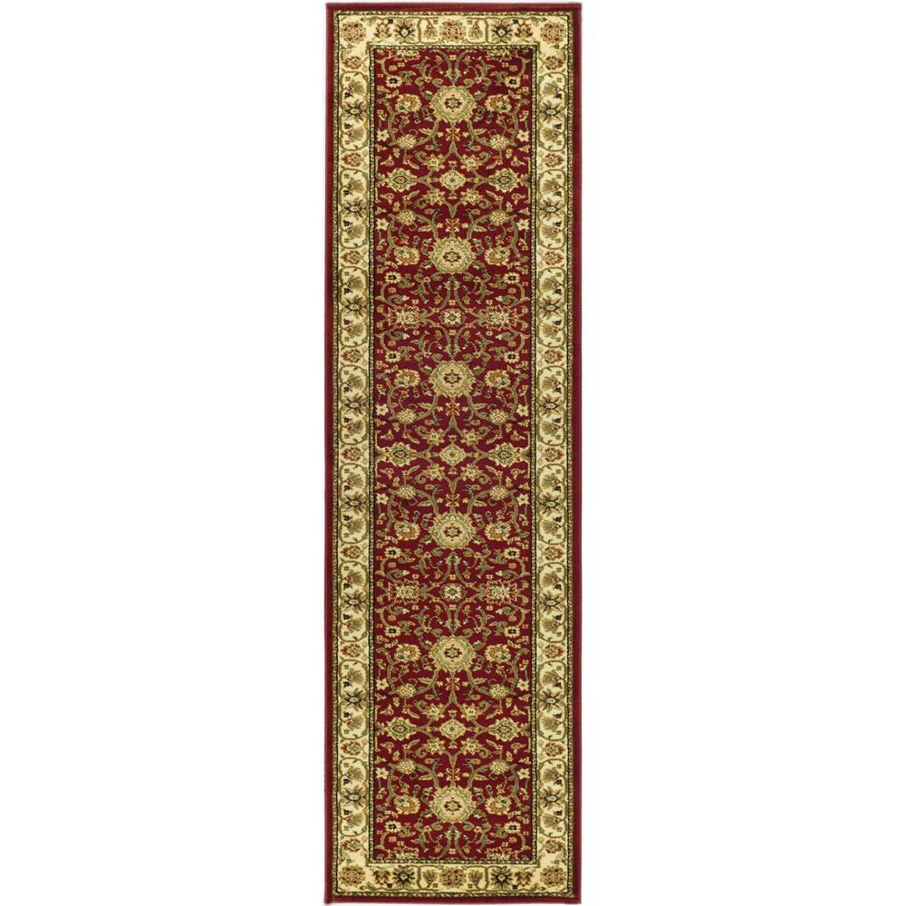LYNDHURST, RED / IVORY, 2'-3" X 22', Area Rug, LNH212F-222. Picture 1