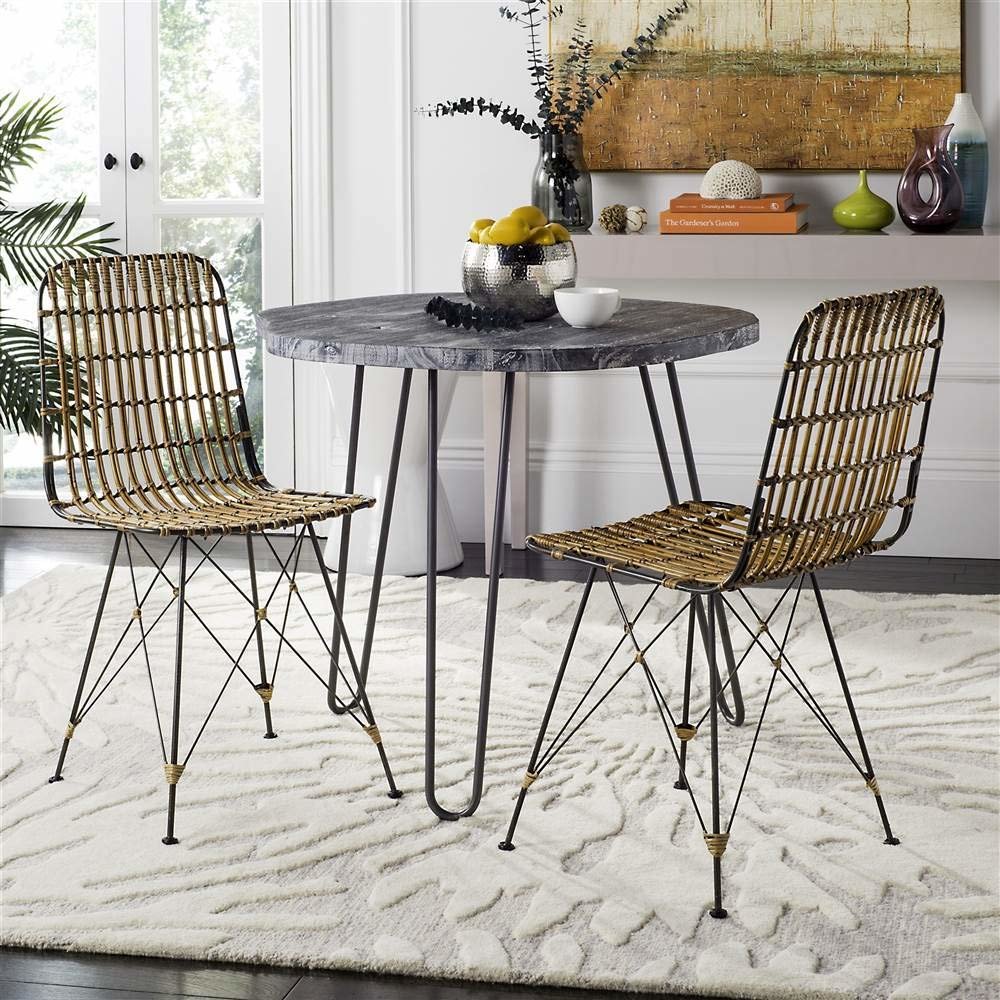 MINERVA WICKER DINING CHAIR, WIK6510B-SET2. Picture 2