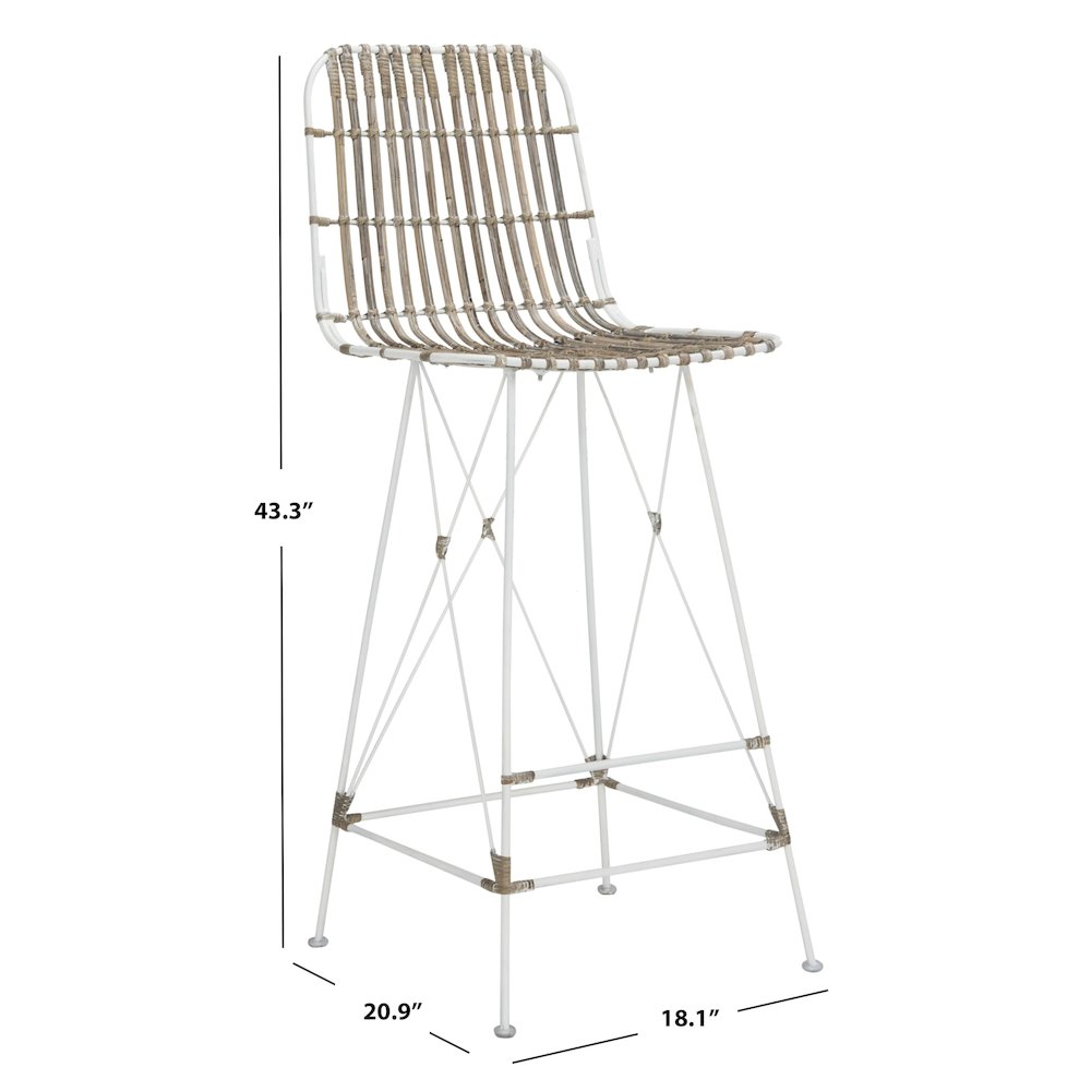 MINERVA WICKER BAR STOOL, WIK6508C-SET2. Picture 3