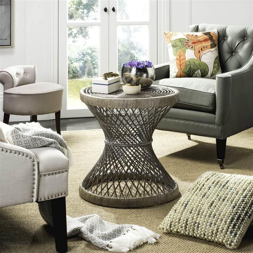 GRIMSON SMALL BOWED ACCENT TABLE, WIK6506B. Picture 2