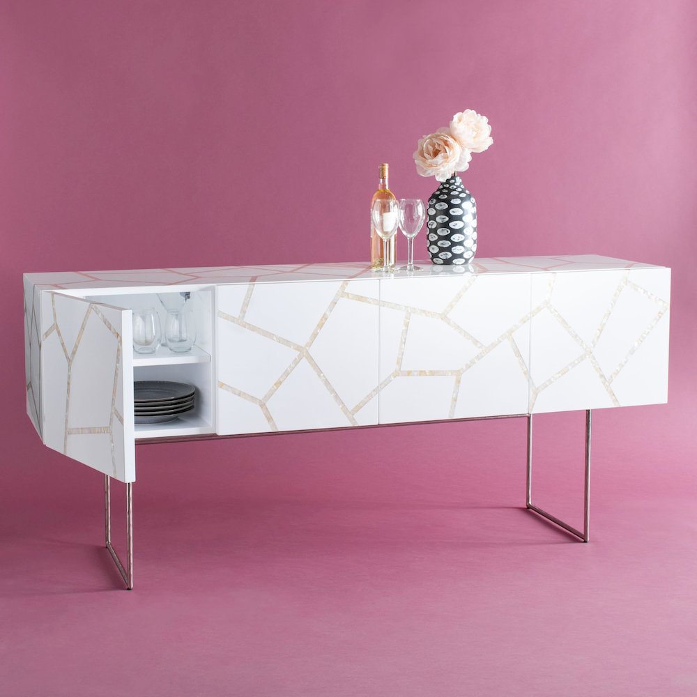 ASHLEY MOTHER OF PEARL BUFFET. Picture 2