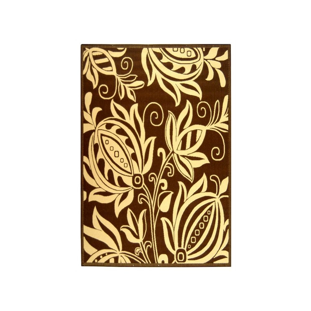 COURTYARD, CHOCOLATE / NATURAL, 2' X 3'-7", Area Rug, CY2961-3409-2. Picture 1