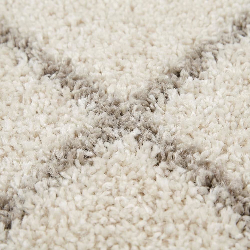 Ivory/Beige Area Rug with Power Loomed Large Rectangle Design for Living Room. Picture 5