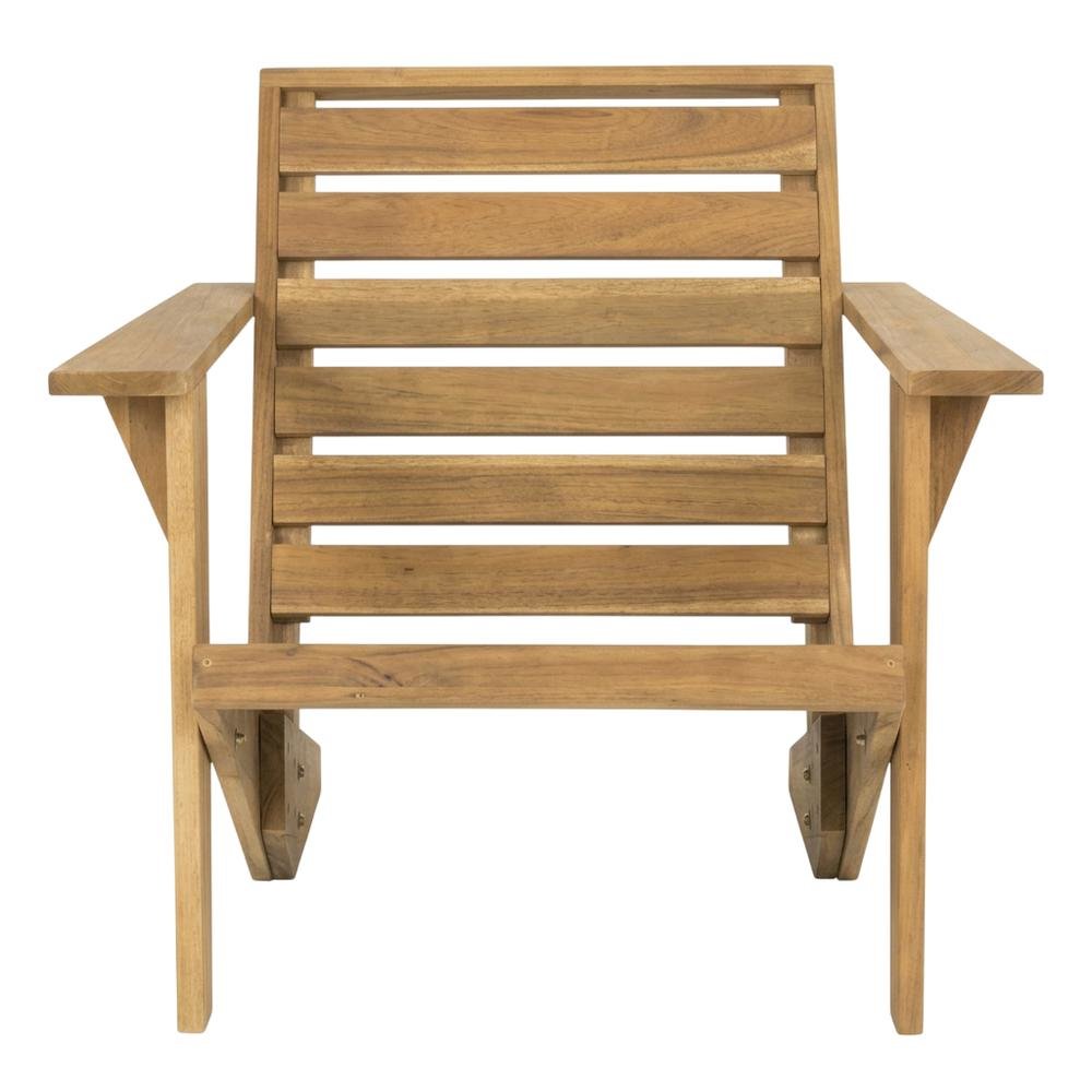 Wooden Acacia Adirondack Chair With Oil Finish And Comfortable Seat. Picture 4
