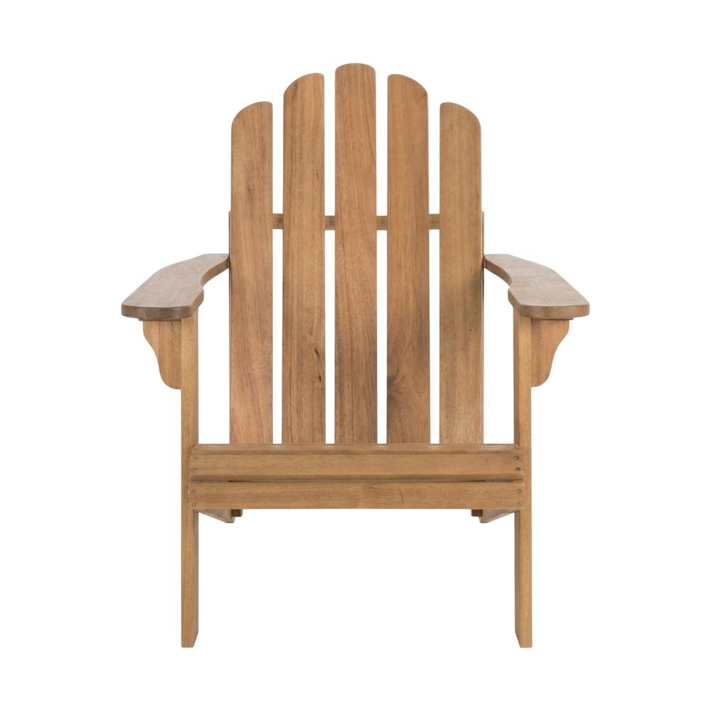 Eucalyptus Adirondack Chair in Finish with Galvanized Steel Hardware. Picture 4