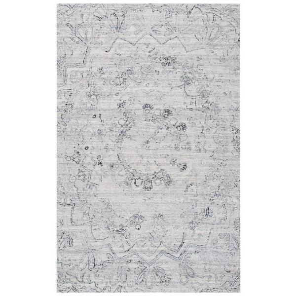 Abstract, IVORY / BLACK, 8' X 10', Area Rug, ABT145A-8. Picture 1