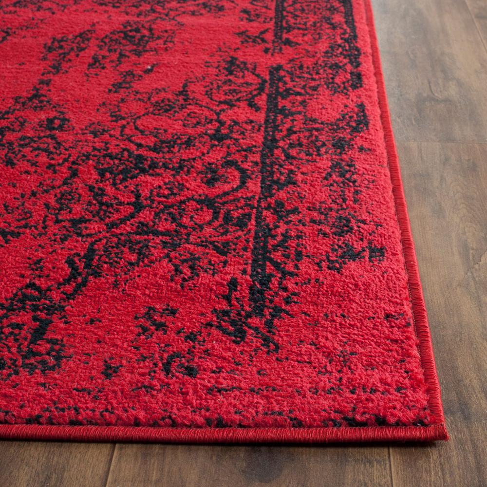 Adirondack, RED / BLACK, 2'-6" X 6', Area Rug, ADR101F-26. Picture 1