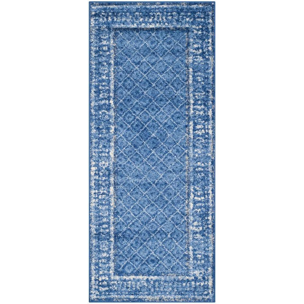 Adirondack, LIGHT BLUE / DARK BLUE, 2'-6" X 6', Area Rug, ADR110F-26. Picture 1