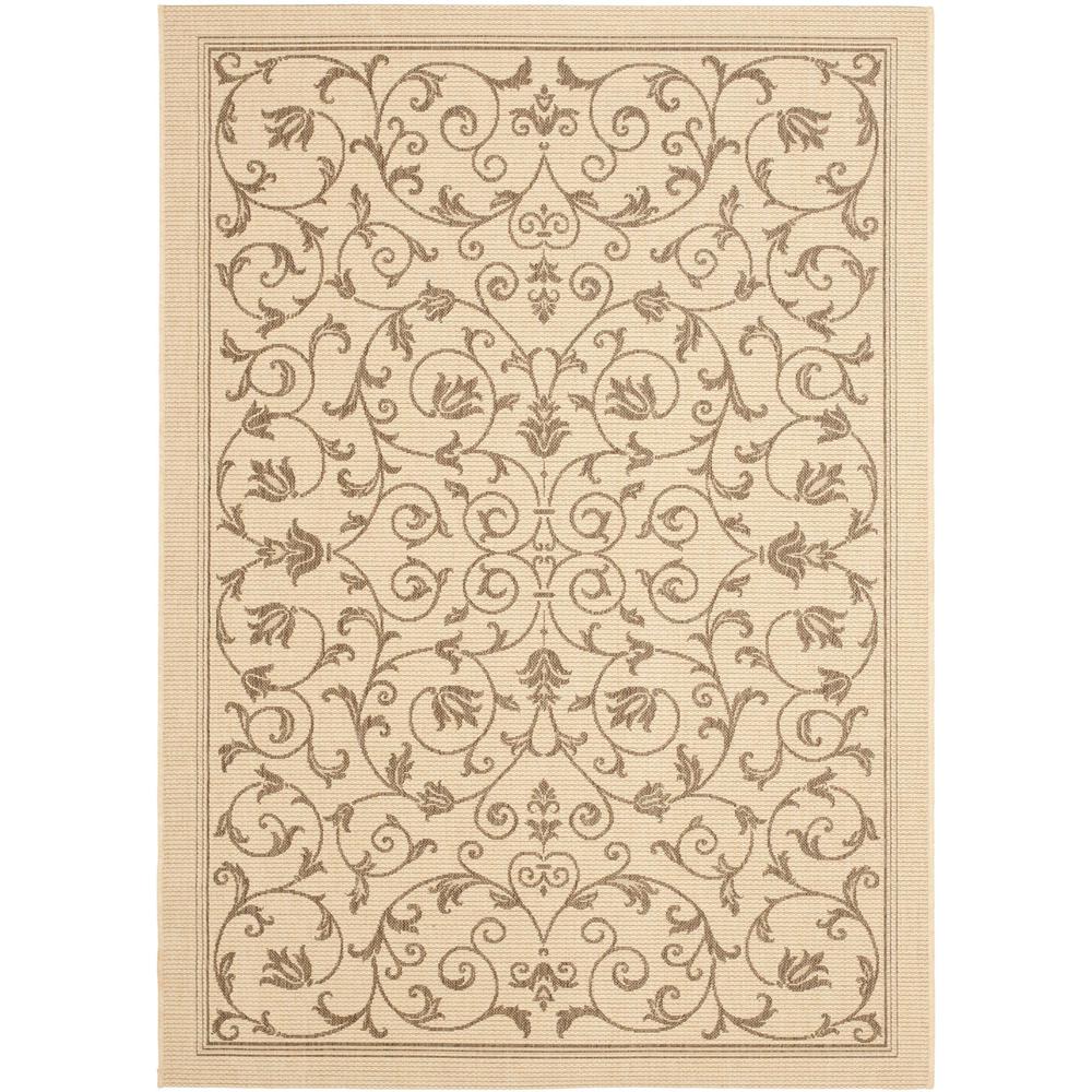 COURTYARD, NATURAL / BROWN, 5'-3" X 5'-3" Round, Area Rug, CY2098-3001-5R. Picture 1
