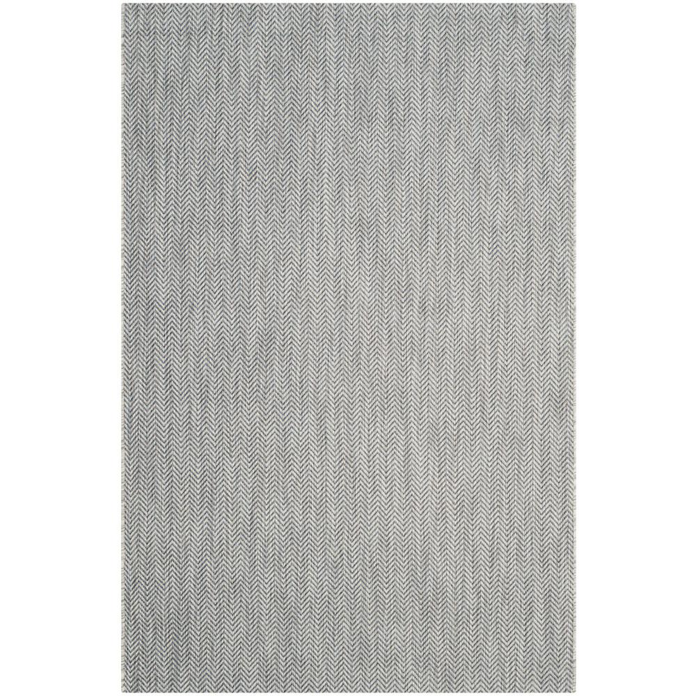 COURTYARD, GREY / NAVY, 8' X 11', Area Rug, CY8022-36812-8. Picture 1