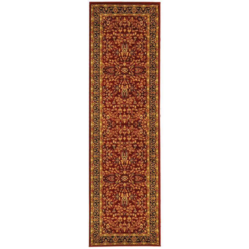 LYNDHURST, RED / BLACK, 2'-3" X 6', Area Rug, LNH214A-26. Picture 1