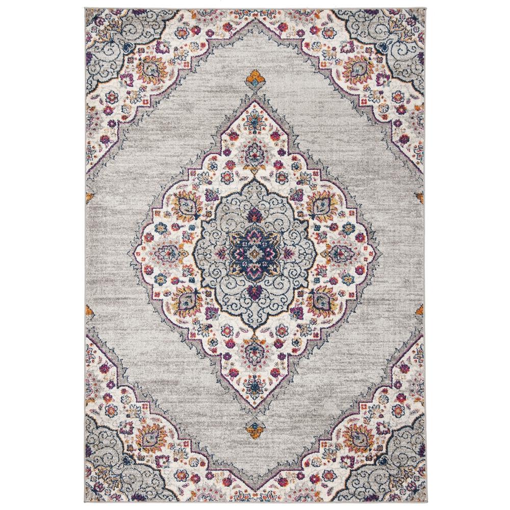 MADISON, LIGHT GREY / FUCHSIA, 8' X 10', Area Rug, MAD153R-8. Picture 1