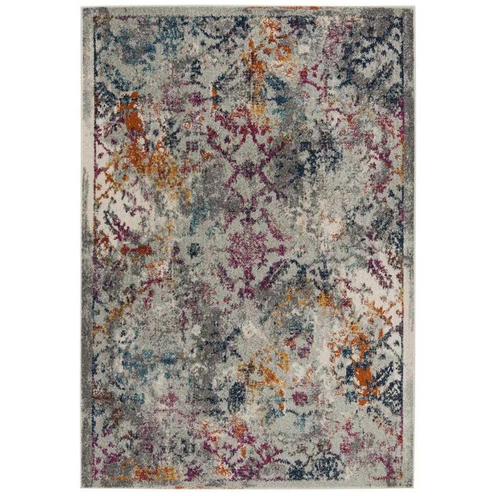 MADISON, LIGHT GREY / FUCHSIA, 8' X 10', Area Rug, MAD159R-8. Picture 1