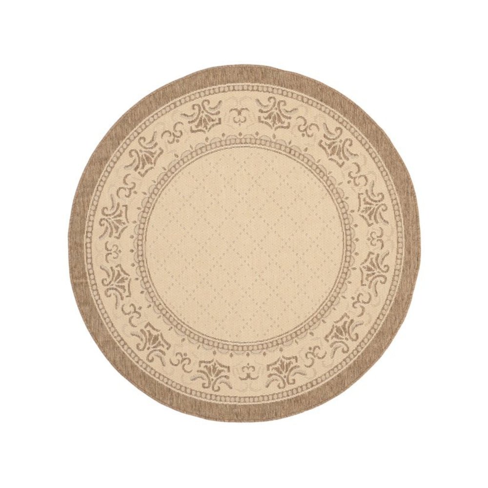 COURTYARD, NATURAL / BROWN, 5'-3" X 5'-3" Round, Area Rug, CY0901-3001-5R. Picture 1