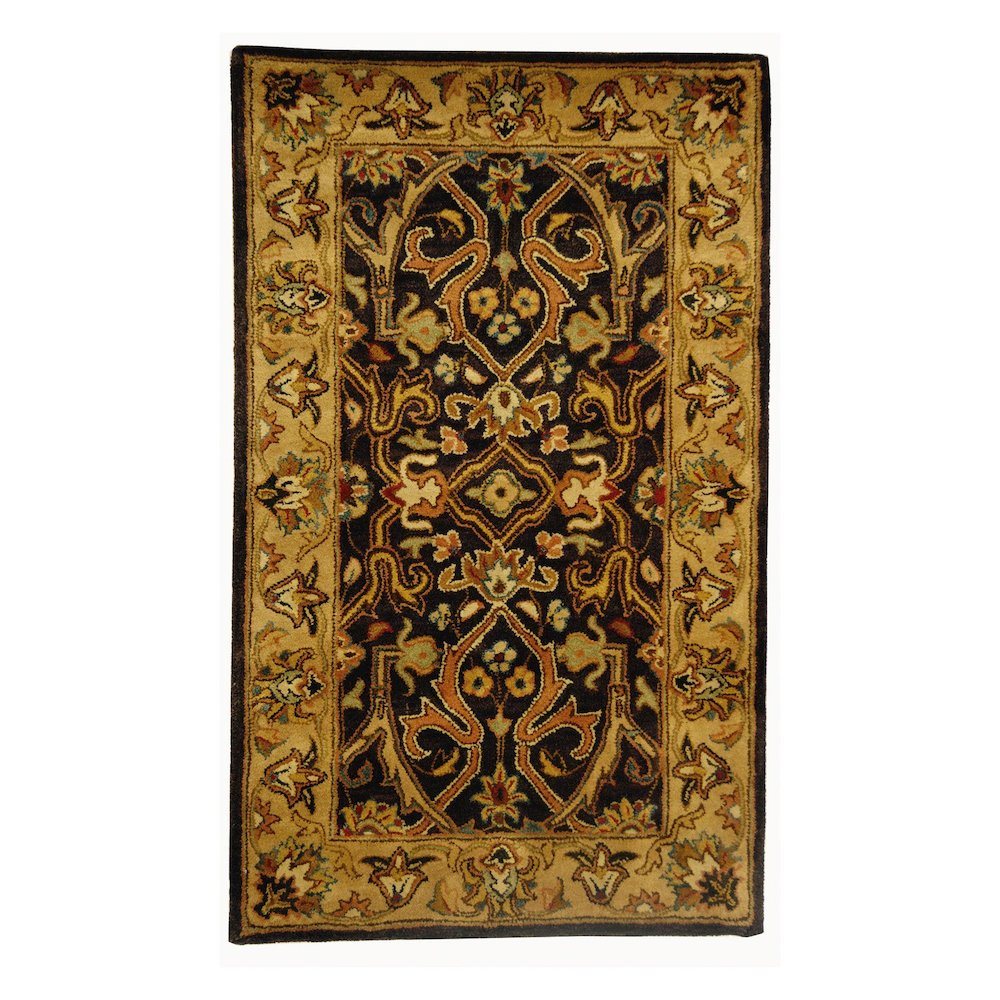 HERITAGE, CHARCOAL / BEIGE, 6'-0" X 9'-0", Area Rug. Picture 2