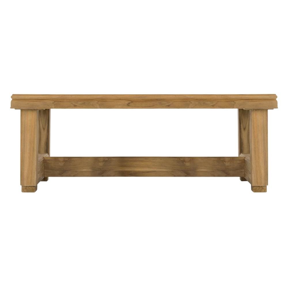 Teak Coffee Table For Outdoor Lounge Spaces With Durable Wood Finish. Picture 4