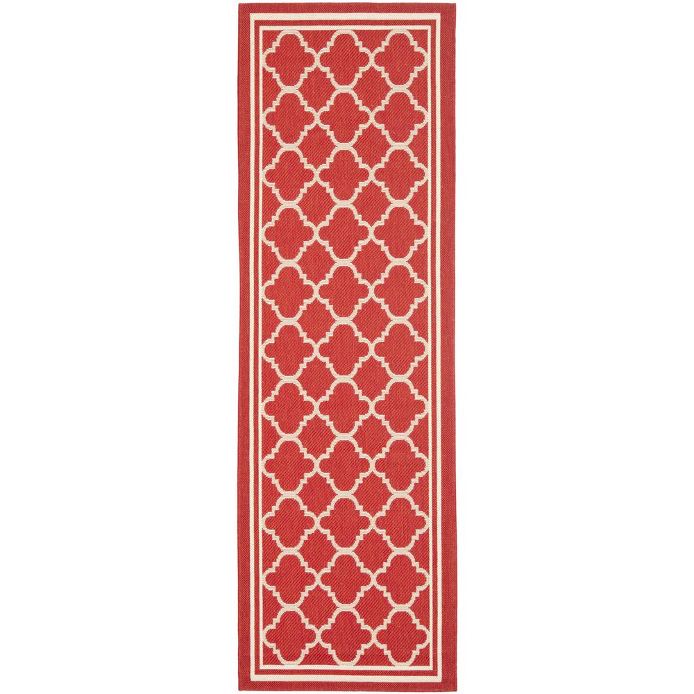 COURTYARD, RED / BONE, 2'-3" X 8', Area Rug, CY6918-248-28. Picture 1