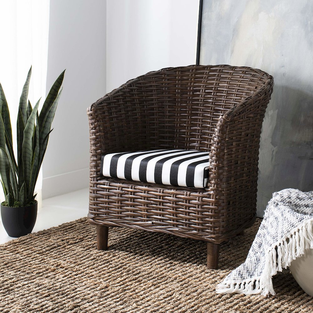 OMNI RATTAN BARREL CHAIR, FOX6501D. Picture 1
