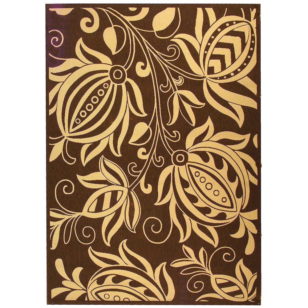 COURTYARD, CHOCOLATE / NATURAL, 9' X 12', Area Rug, CY2961-3409-9. Picture 2