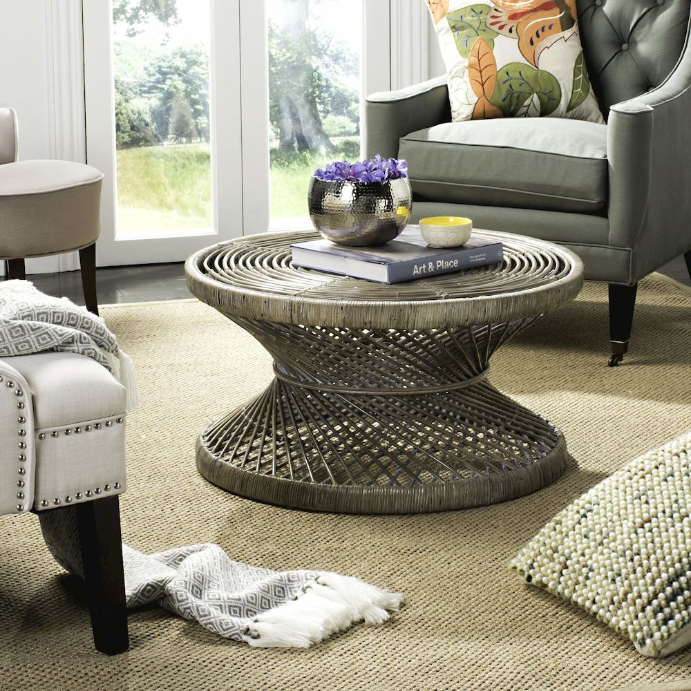 GRIMSON LARGE BOWED COFFEE TABLE, WIK6507B. Picture 1
