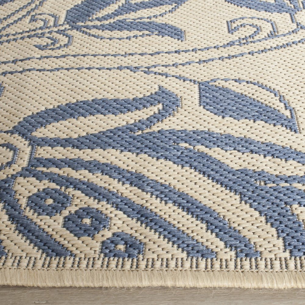 COURTYARD, NATURAL / BLUE, 2' X 3'-7", Area Rug, CY2961-3101-2. Picture 2