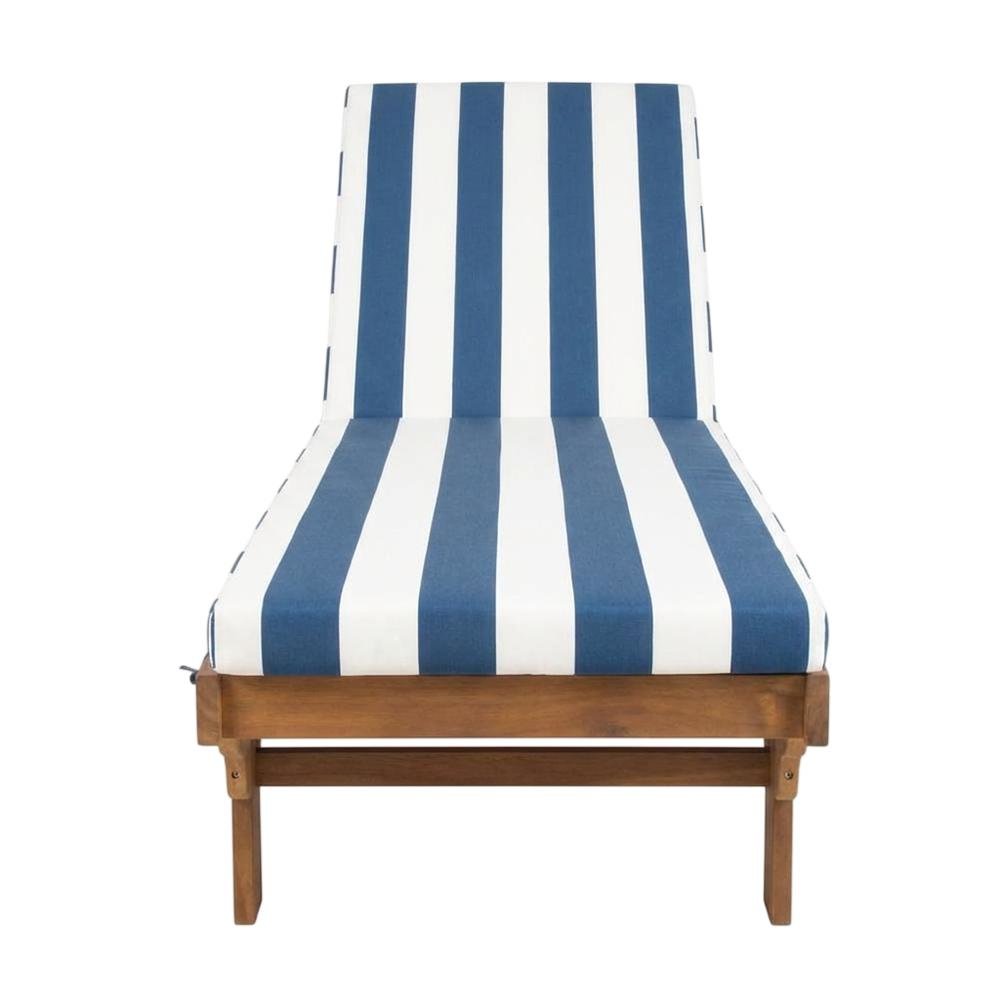 Outdoor lounge chair with side table, foam-filled upholstery, steel frame. Picture 4