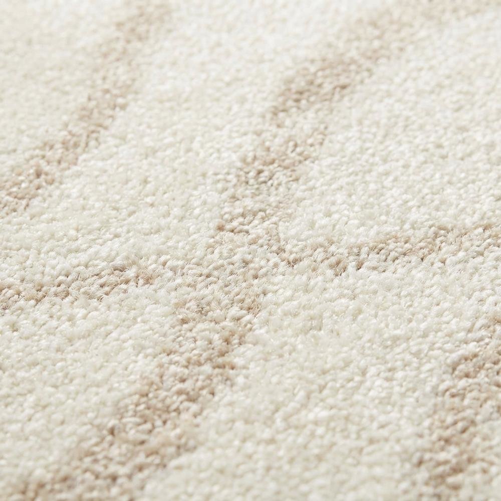 Cream and Champagne Area Rug, Power Loomed, Plush Polypropylene Pile. Picture 5