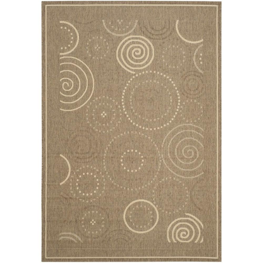 COURTYARD, BROWN / NATURAL, 8' X 11', Area Rug, CY1906-3009-8. Picture 1