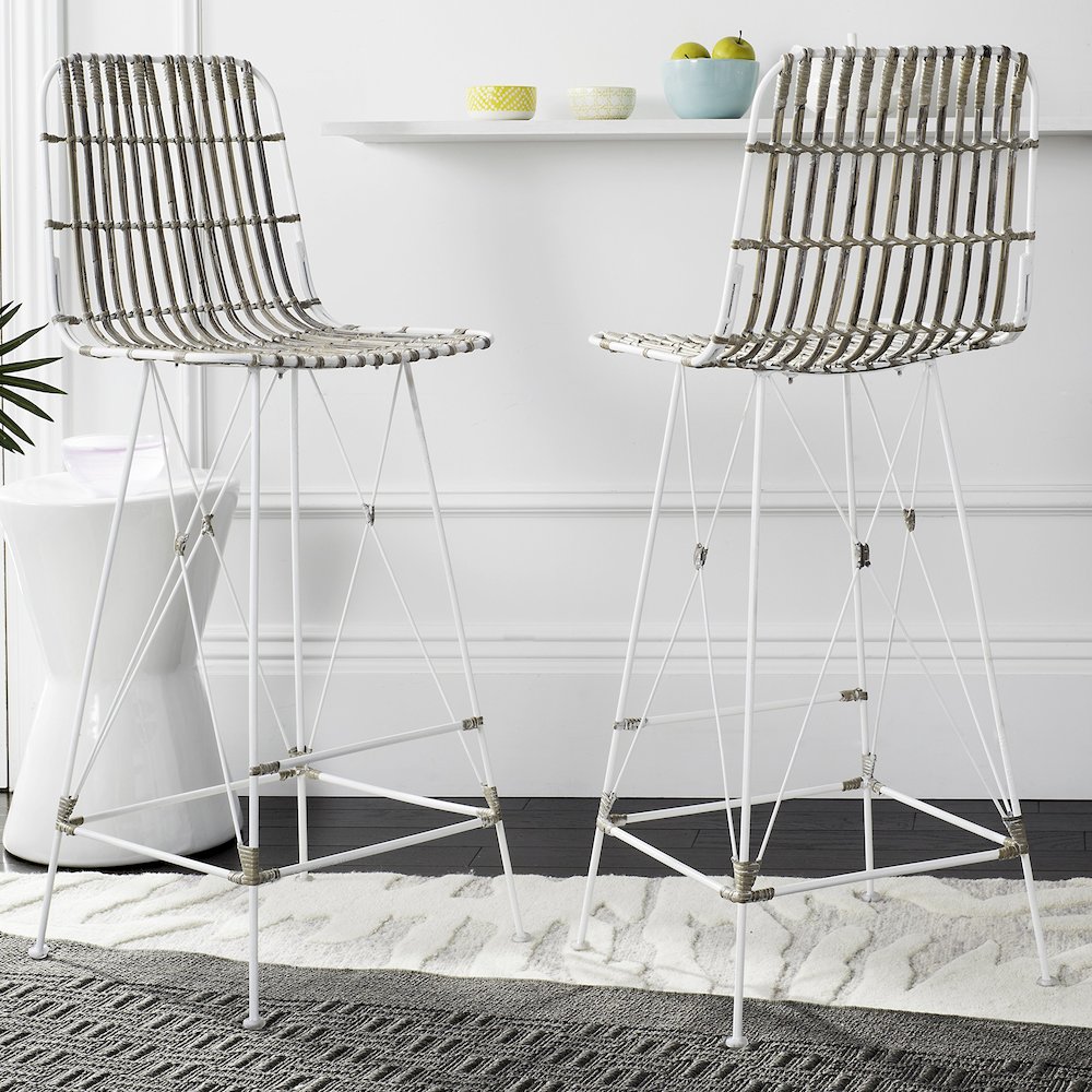 MINERVA WICKER BAR STOOL, WIK6508C-SET2. Picture 2