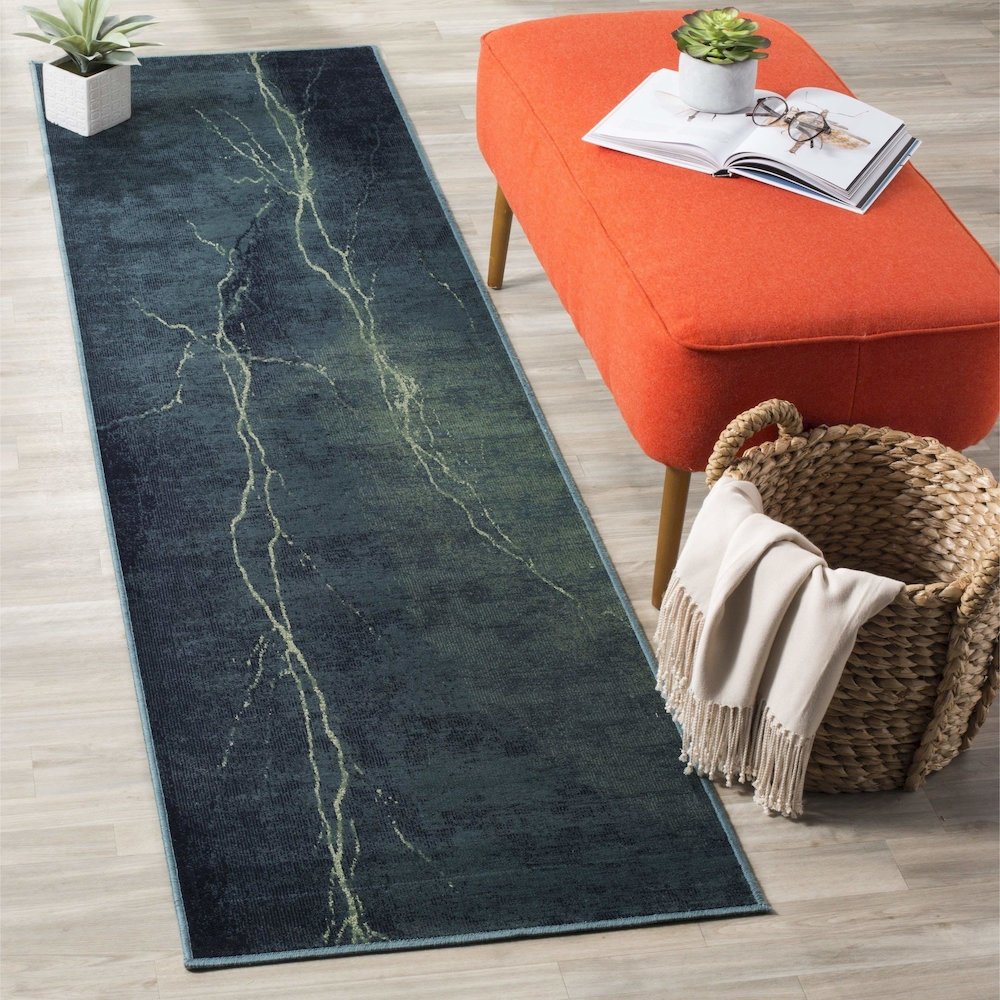 CONSTELLATION VINTAGE, LIGHT GREY / MULTI, 4' X 5'-7", Area Rug, CNV748-2110-4. Picture 3