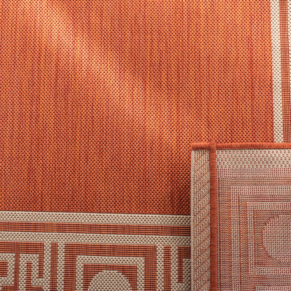 COURTYARD, RUST / SAND, 6'-7" X 9'-6", Area Rug, CY5143A-6. Picture 5