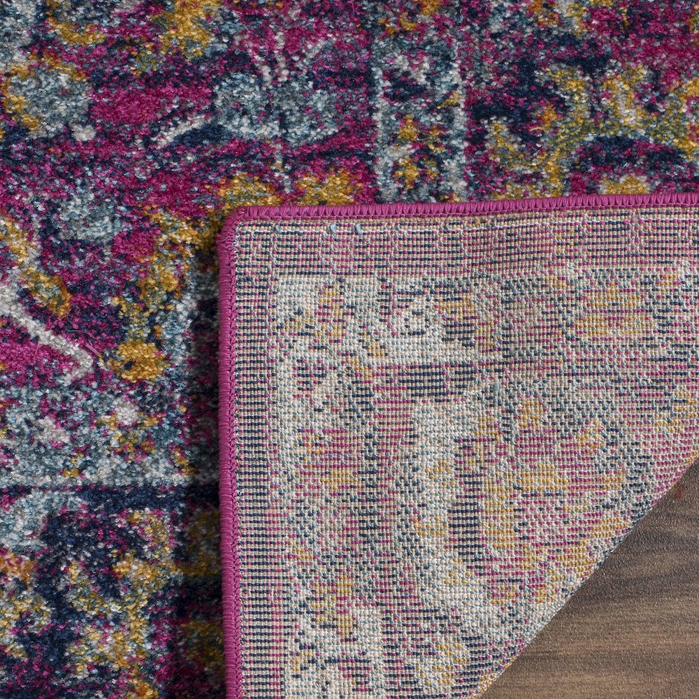 GRANADA, FUCHSIA / MULTI, 5'-1" X 7'-6", Area Rug. Picture 5