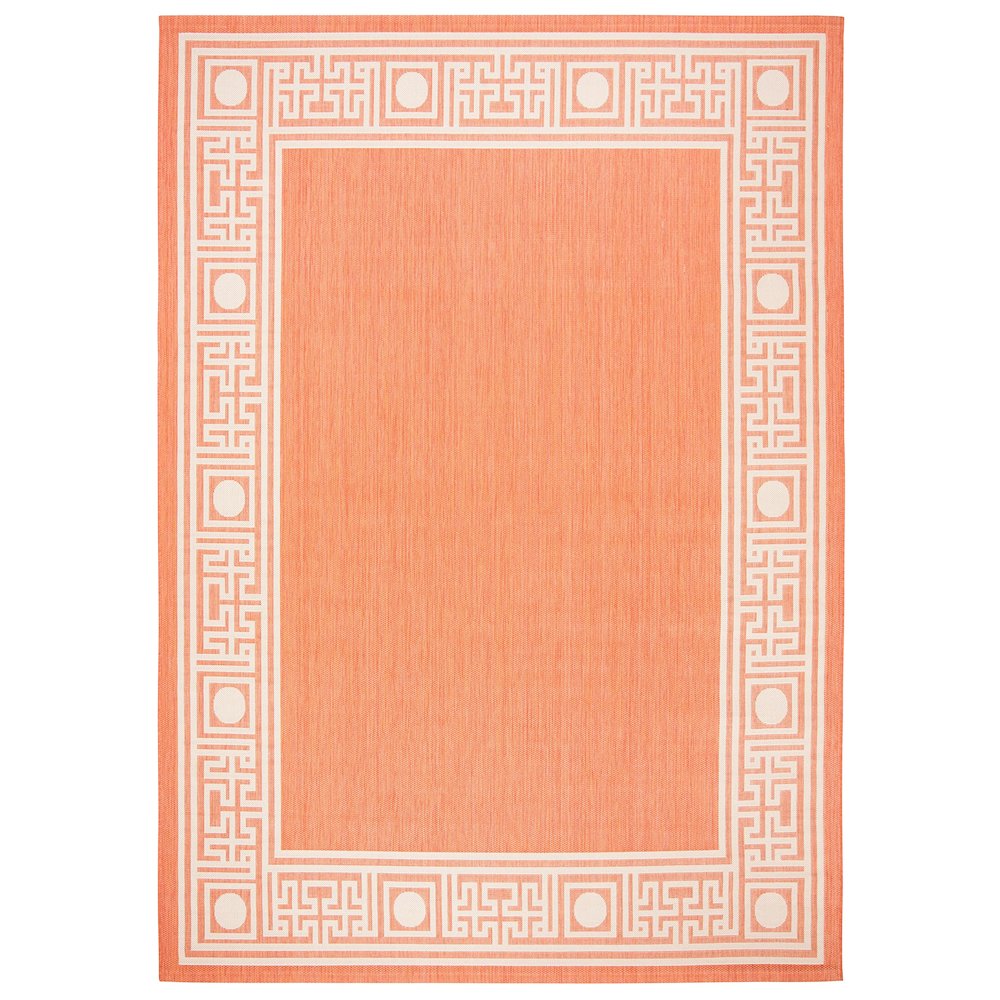 COURTYARD, RUST / SAND, 6'-7" X 9'-6", Area Rug, CY5143A-6. Picture 3