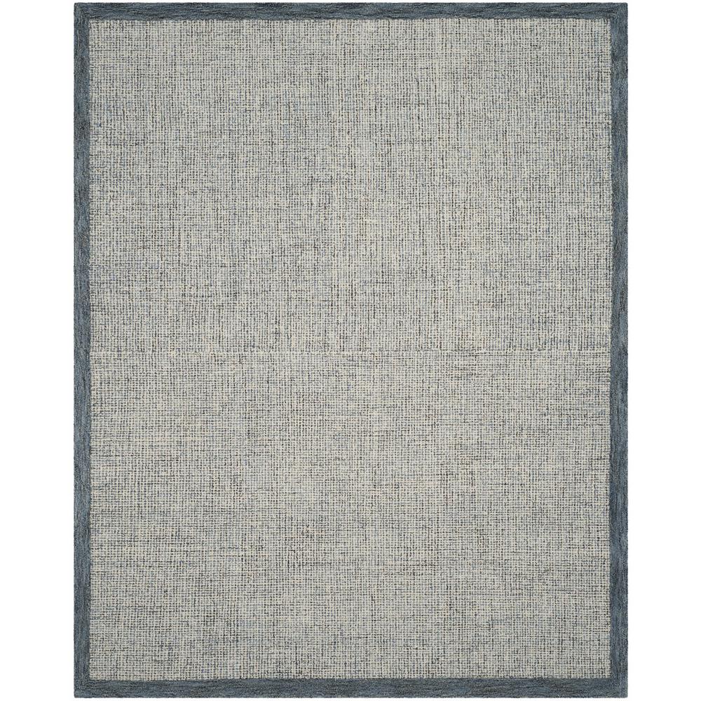 Abstract, NAVY / IVORY, 8' X 10', Area Rug. Picture 1