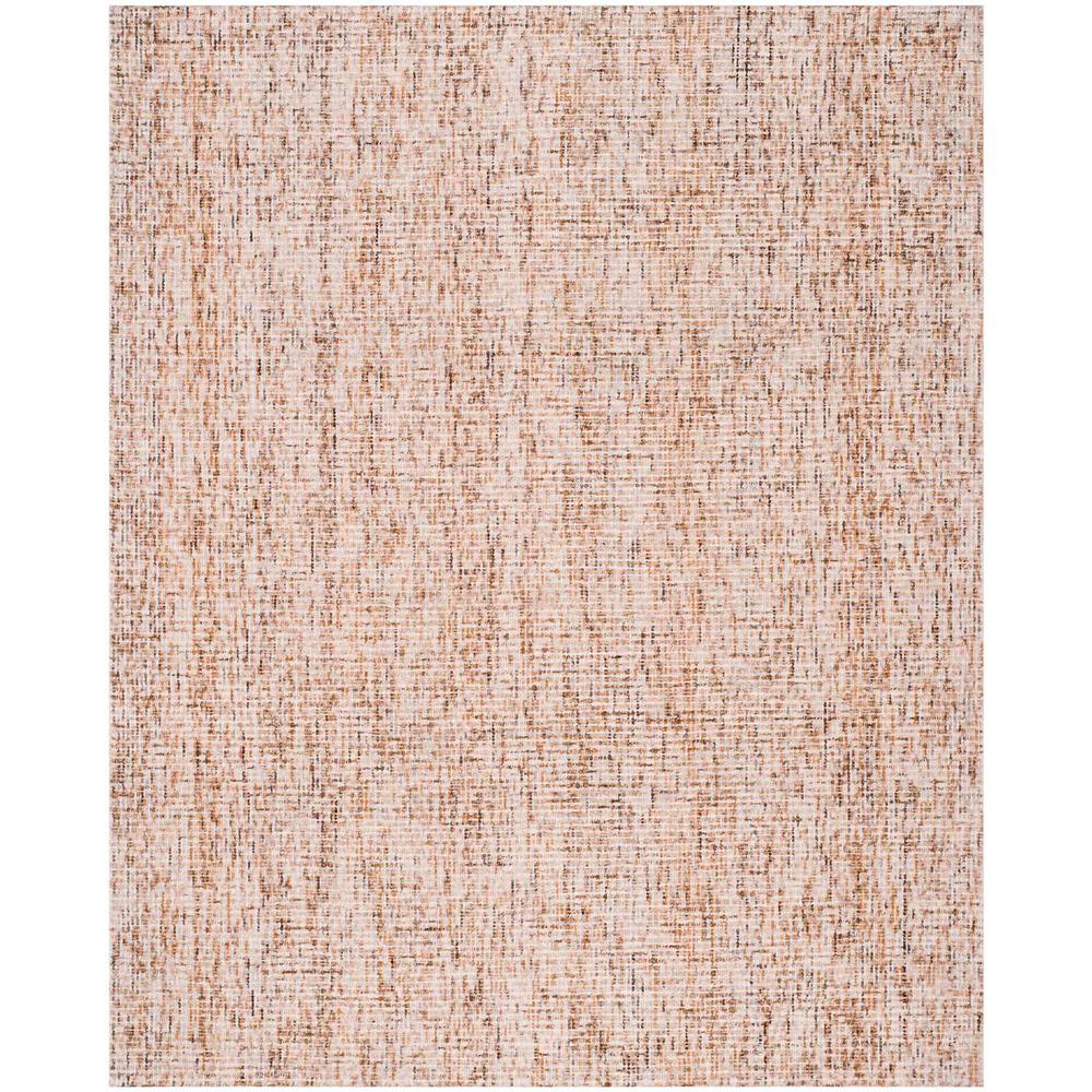 Abstract, BEIGE / RUST, 8' X 10', Area Rug. Picture 1