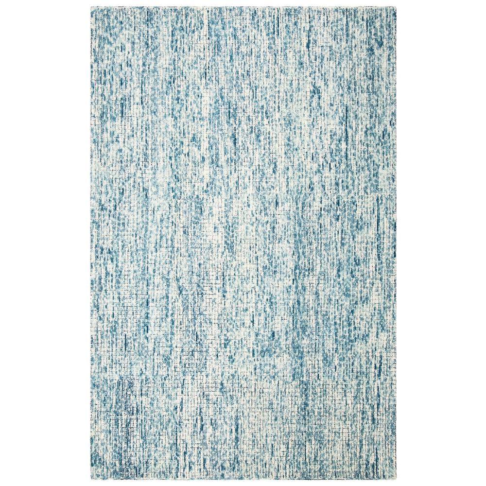 Abstract, IVORY / NAVY, 2'-3" X 8', Area Rug, ABT473M-28. Picture 1