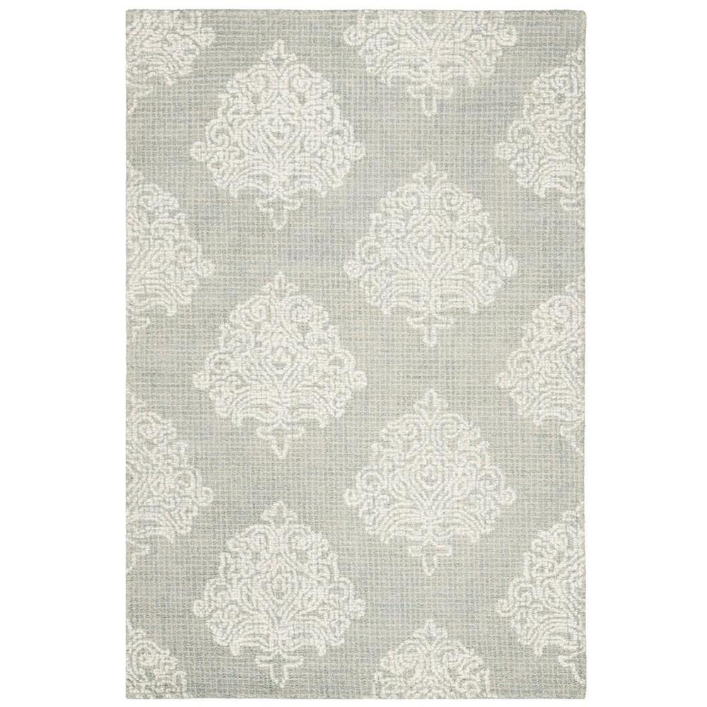 Abstract, AQUA / IVORY, 4' X 6', Area Rug. Picture 1