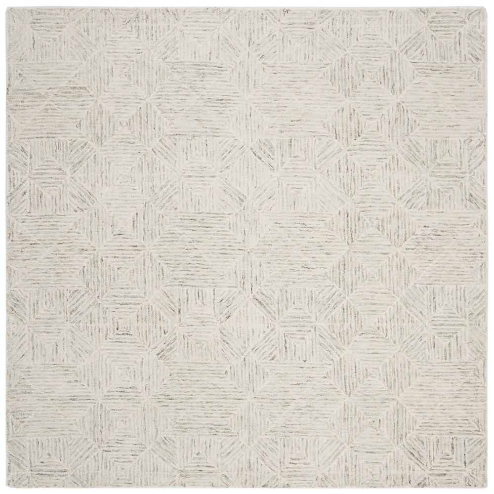 Abstract, LIGHT BLUE, 6' X 6' Square, Area Rug. Picture 1