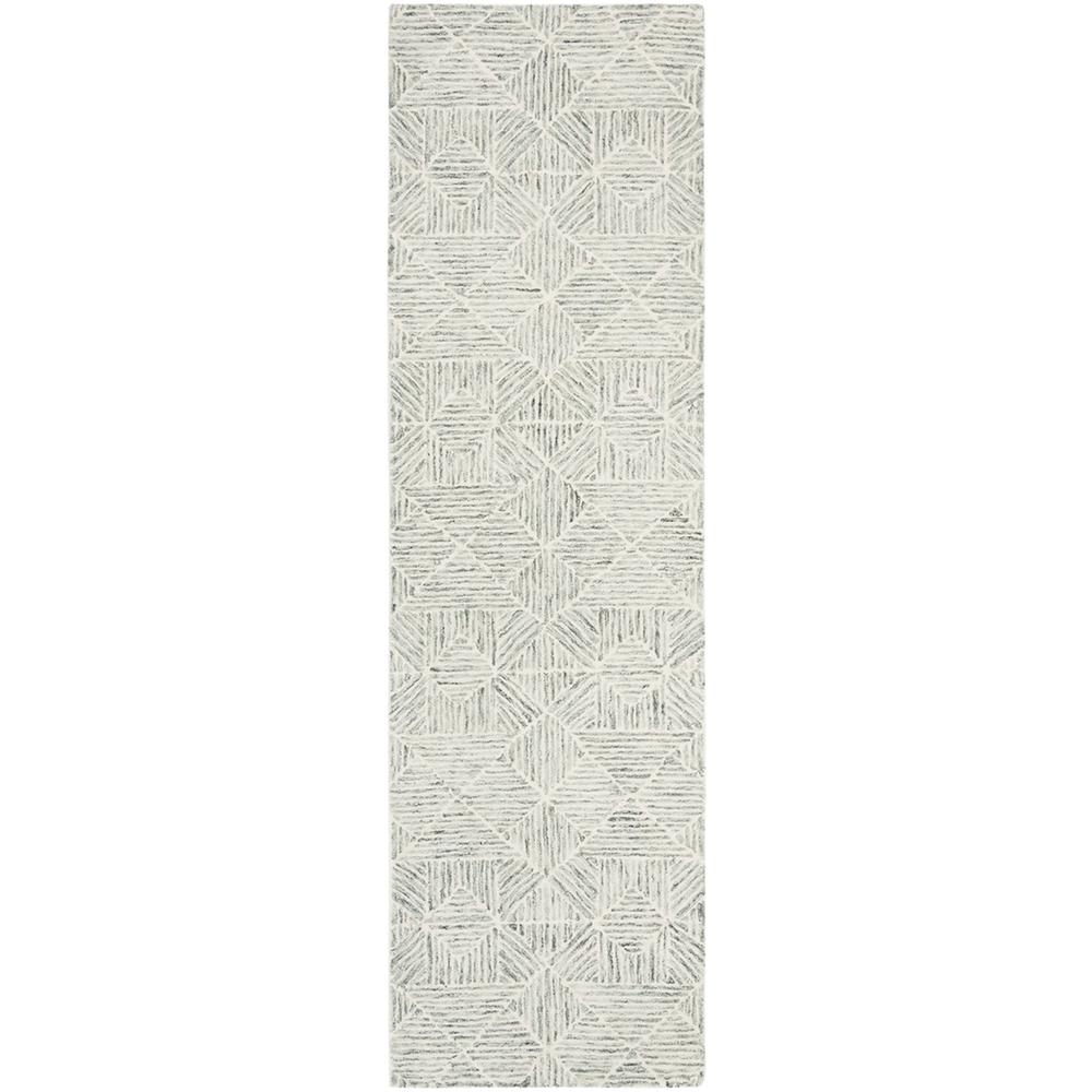 Abstract, LIGHT GREEN, 2'-3" X 8', Area Rug. Picture 1