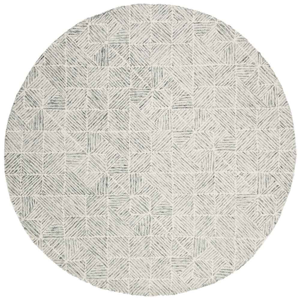 Abstract, LIGHT GREEN, 6' X 6' Round, Area Rug. Picture 1