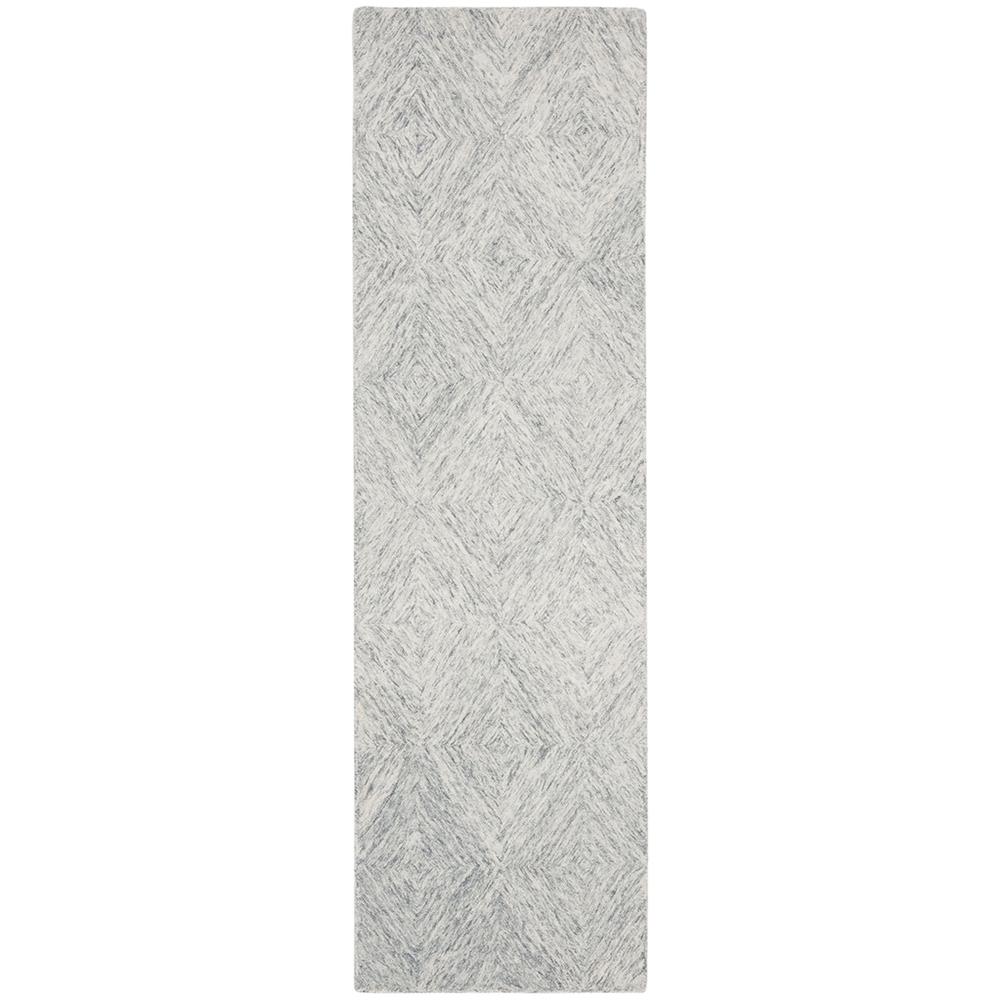 Abstract, SILVER, 2'-3" X 8', Area Rug. Picture 1