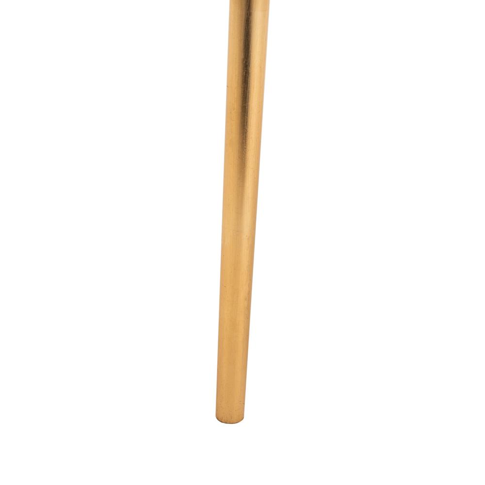 Leilani Palm Leaf Side Table, Gold Leaf. Picture 5