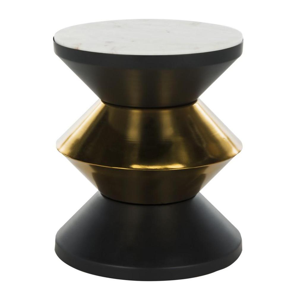 AZIZI STONE TOP SIDE TABLE. Picture 1