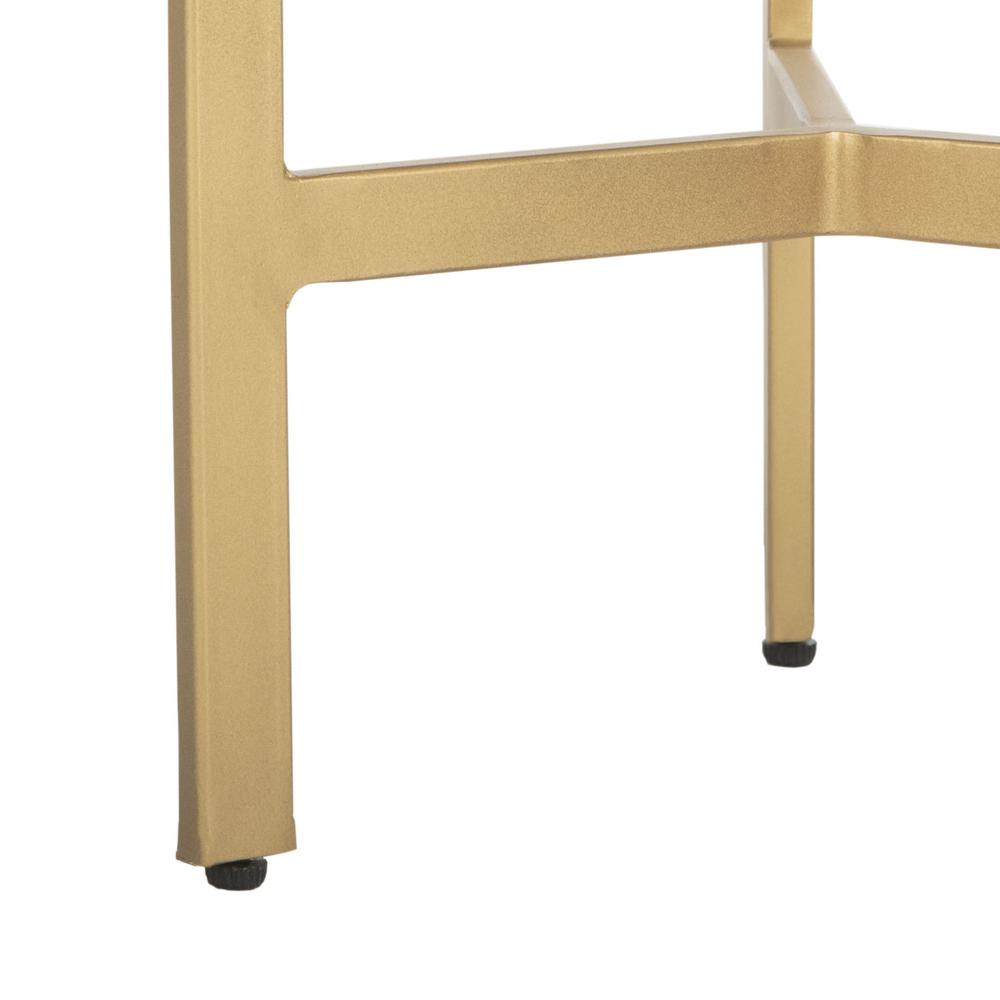 Suki Agate Tripod Accent Table, White/Gold. Picture 6