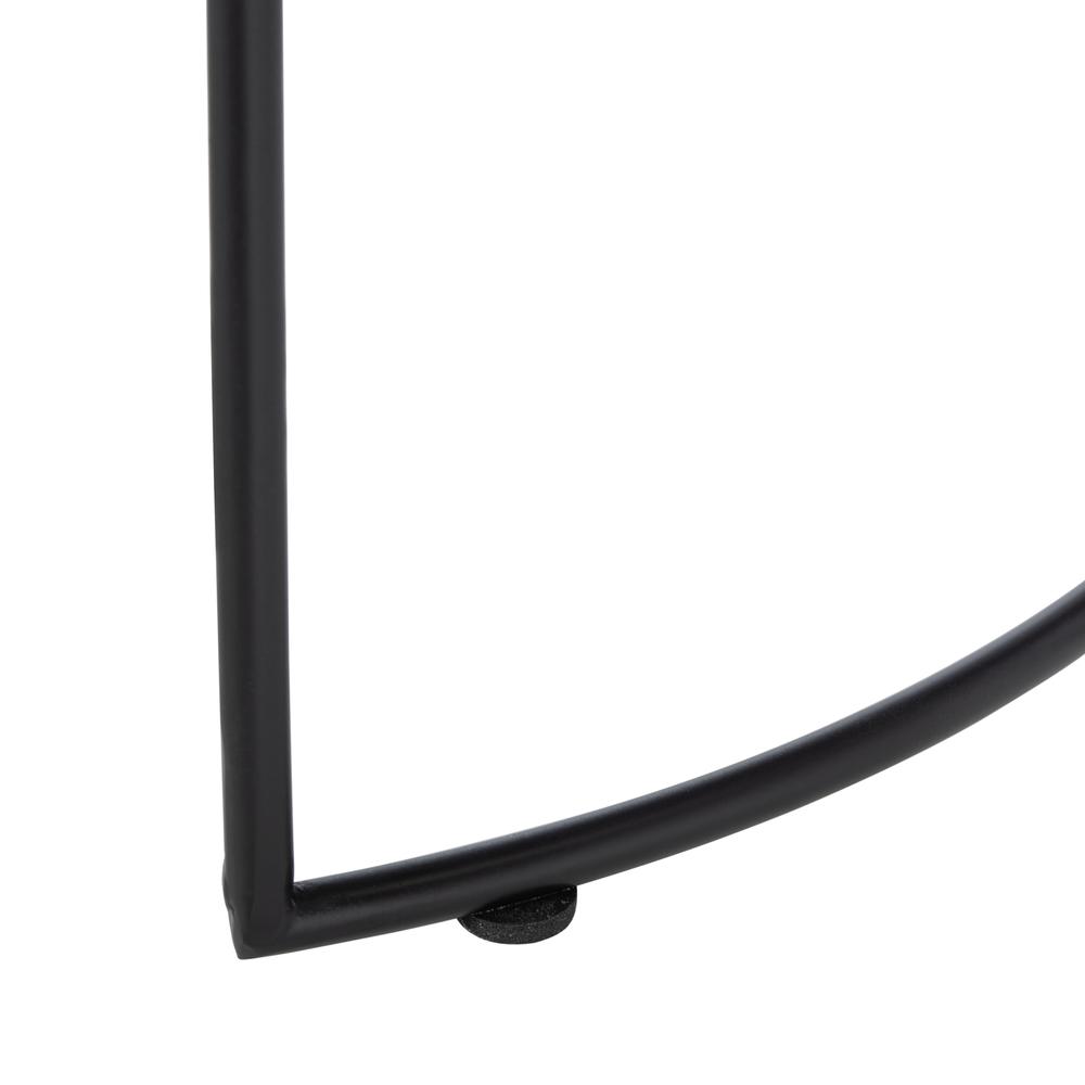 Brooks Side Table, Lacqure White/Black. Picture 4