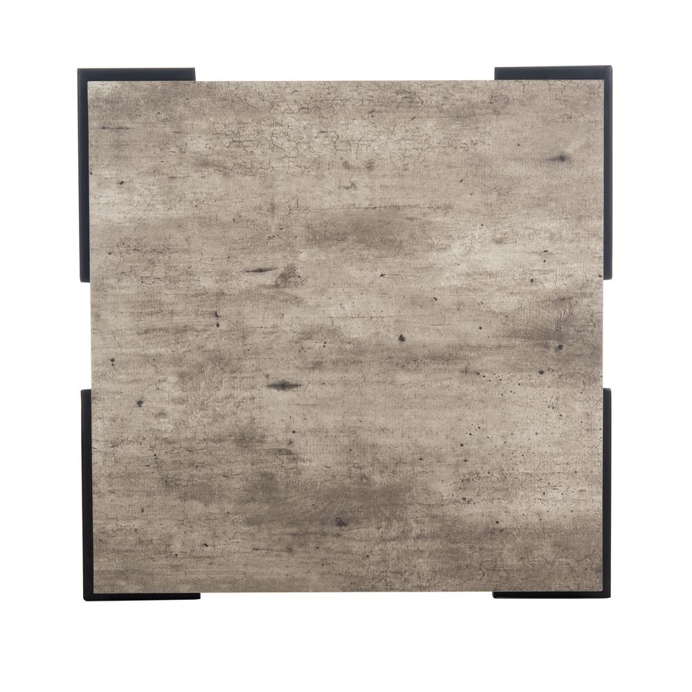 Jett Square Accent Table, Light Grey/Black. Picture 9