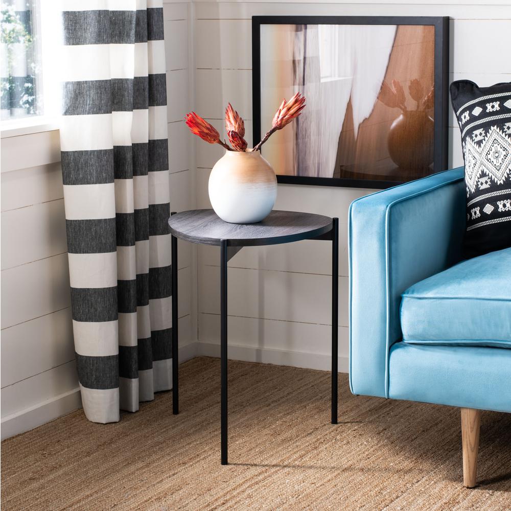 Sven Side Table, Dark Grey Oak/Black. Picture 6